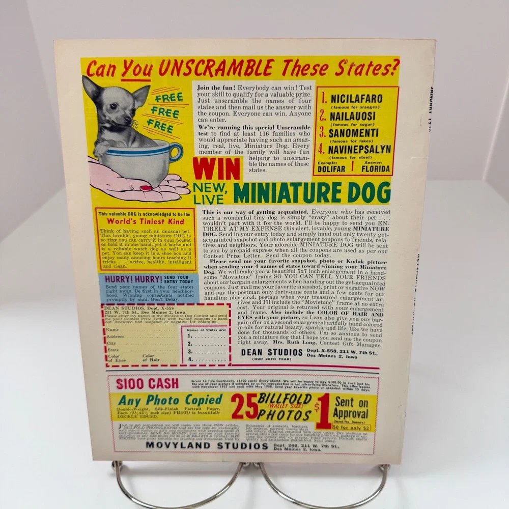 Revealing Romances Magazine January 1958 Pulp Fiction Stories Vintage